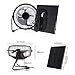 NUZAMAS 3W 6V Solar Panel Powered USB Mini Fan for Camping Caravan Yacht Greenhouse Dog House Chicken House Ventilator