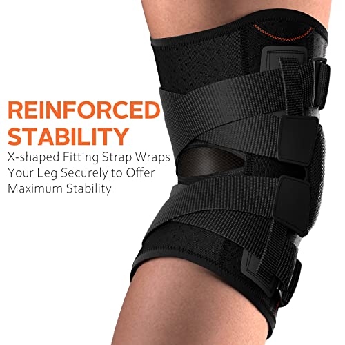 Omples Hinged Knee Brace for Knee Pain Knee Braces for Meniscus Tear Knee Support with Side