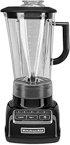 KitchenAid KSB1575OB 5-Speed Diamond Blender with 60-Ounce BPA-Free Pitcher - Onyx Black