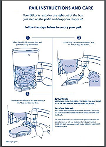 dekor diaper pail instructions