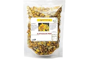 KP 8.81 oz /250g Dried Avarampoo Flower, Aavartaki, Tarwarm raw, Avarm Senna/Senna Auriculata/Tanner's Cassia/Tamgedu