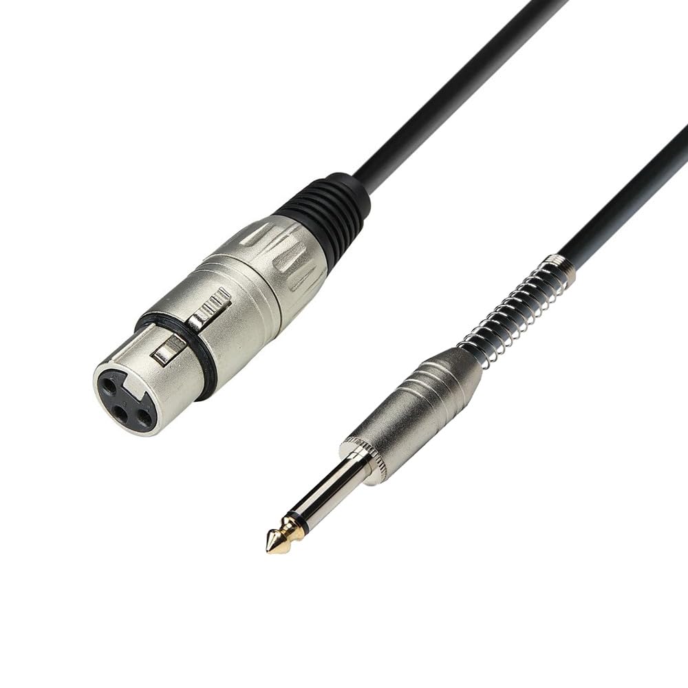 Adam Hall 3 Star Series 10m XLR Female to 6.3mm Jack Mono Microphone Cable