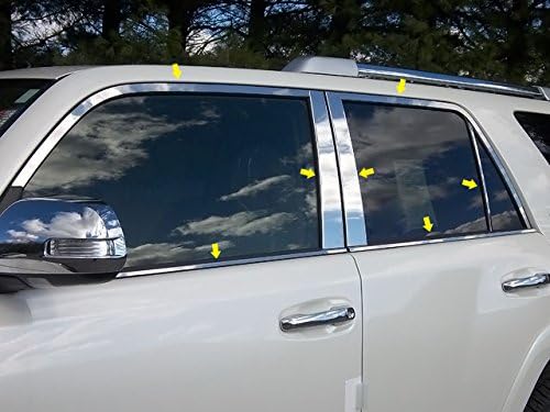 QAA Is Compatible with 2010-2020 Toyota 4Runner 14 Piece Stainless Window Trim Package, includes Upper Trim, Pillar Posts and Window Sills - Full Package WP10177