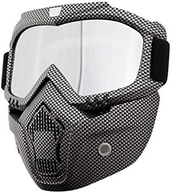 Pageantry Motorcycle Helmet Motocross Goggles Anti-fog Dirt Bike Goggles Anti-UV Adjustable Motorcycle for Skiing Anti-Slip Cycling Riding Mask