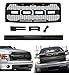 Front Grille Fits For 2009-2014 Ford F-150 F150 Grille Matte Black Raptor Style Grille Conversion Grill with Letters F,R and Evil eyes Style Detachable Cover