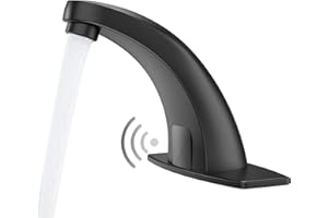 Touchless Bathroom Sink Faucets, Greenspring Automatic Faucet Bathroom Commercial Motion Sensor Faucet Battery or Plug-in Pow