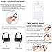 Earhook Bluetooth Headphones,Kaleep G18 Wireless Earbuds Noise Canceling In-ear Earclip Headset Sport Music Earplug Earphones w/ Mic&Volume Control for Workout,Running,Driving Gym (Black-2)