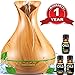 Essential Oil Diffuser 3 Oils free 400ml Ultrasonic Cool Mist Humidifier with Wood Grain