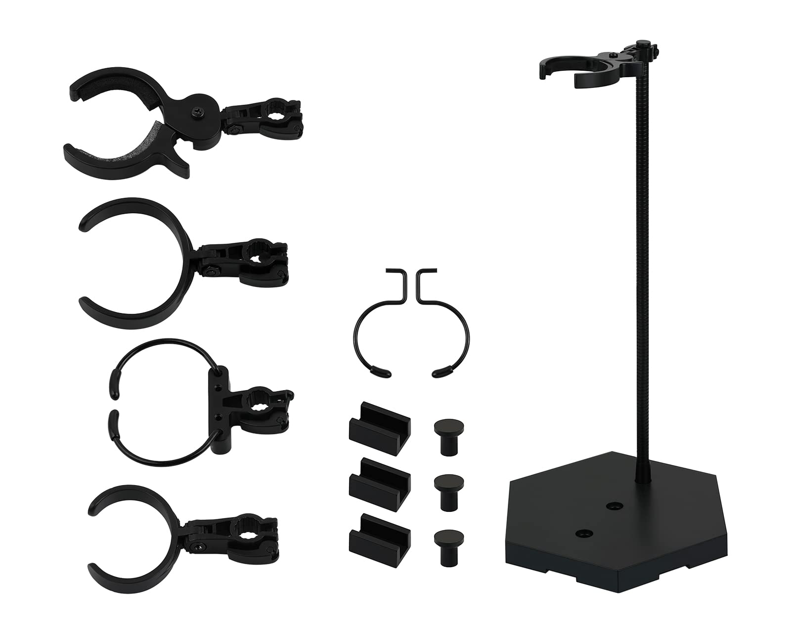 ds. distinctive style Action Figure Stand 12 Inch Connectable Metal Toy Stand for 1/6 and1/9 Scale Figures