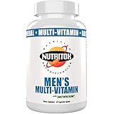 Nutritox Multivitamins with Vitamin B12 and Zinc - Natural Daily Multivitamin for Men - Unflavored Gelatin, 60 Vegetarian Capsules