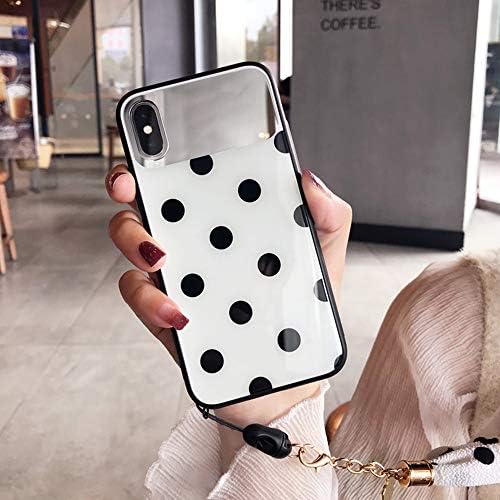 iPhone X Case, Shiny Flexible Soft TPU Anti-Scratch Protective Smooth Back Case Cover for iPhone X 5.8inch (White/Mirror)