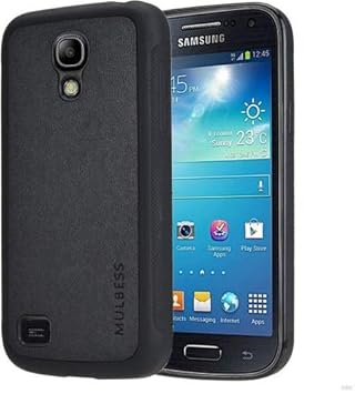 Mulbess (Hybrid Style) Textured Grip Schutzhülle im Leder und TPU Tasche für Samsung Galaxy S4 hülle,Schwarz