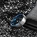 Shuremaster 4mm 6mm 8mm Tungsten Rings for Men Women Engagement Wedding Band Blue/Silver Comfort Fit Size 4-15