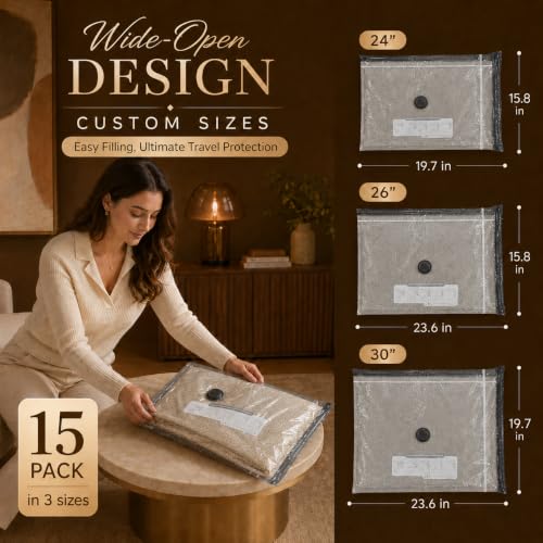 Vacuum Storage Bags with Pump, Space Saver Travel Vacuum Storage Bags for photo 9