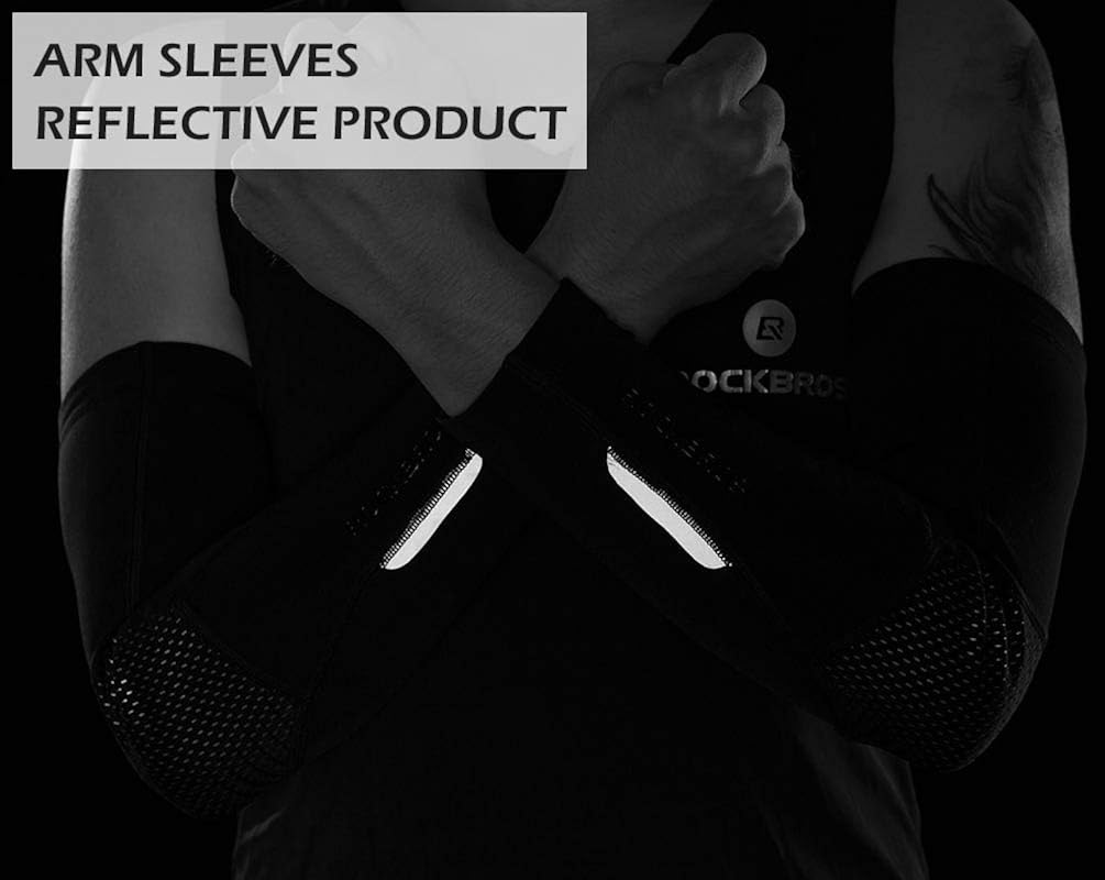 ROCK BROS Thermal Arm Warmer for Men & Women Arm Sleeves for Cycling Running, Autumn & Winter Windproof Warm Fleece Thermal Cycling: Clothing