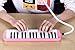 Piano 32 Key Melodica Musical Instrument for Music Lovers Beginners Gift with Carrying Bag Piano Sticker and Cleaning Cloth (Pink)