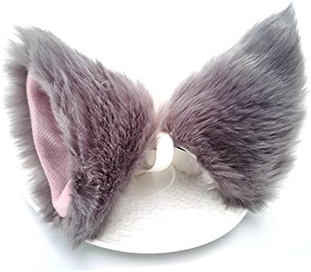 Sheicon Cat Ears Furry Neko Ears Headband Hair Clip Hairband Headwear Anime Cosplay For Halloween Cosplay Party