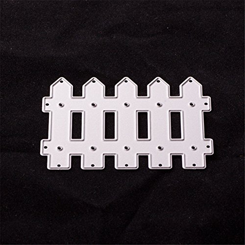Dream_light Metal Cutting Dies, Embossing Dies Stencil Template Mould for DIY Scrapbooking Photo Album Paper Card Making Craft Wedding Party Decoration DIY Gift, Die-Cuts (Fence)