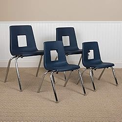 Flash Furniture Mickey Advantage Navy Student Stack