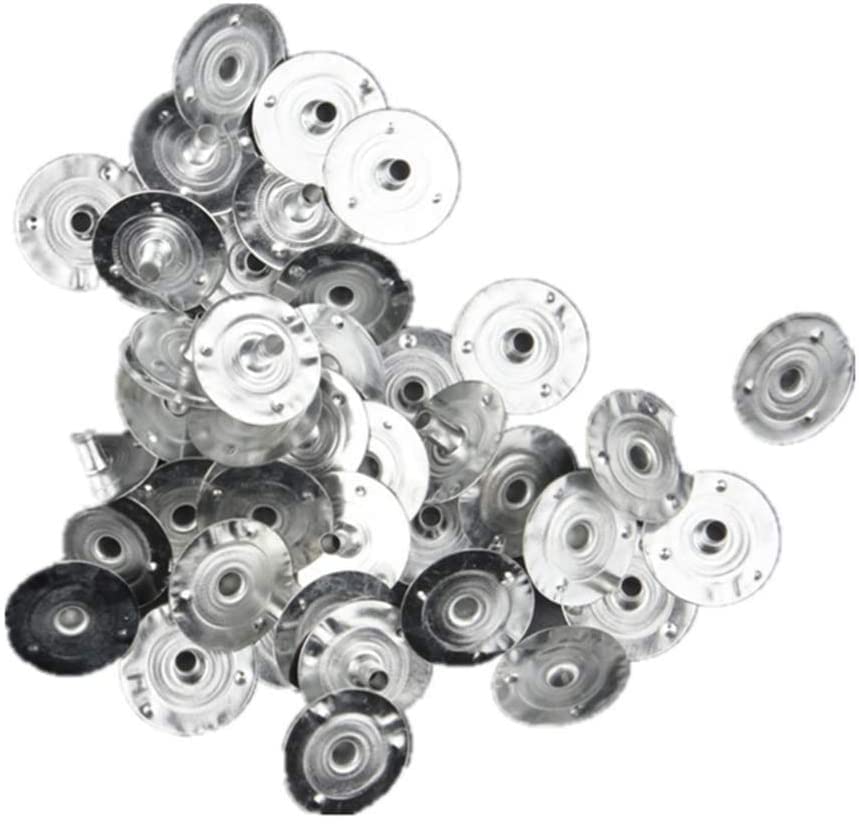 LATRAT 300 Pieces Metal Flame Wick, DIY Candle Making Supplies, Wick Feet, Wick Tabs, Round Wicks, Accessories