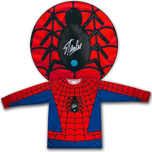 Autographed Stan Lee Signed Spider-Man Amazing Fantasy Comic Book Costume - Signed Comics