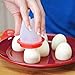 Cuisinette 6 Pack Egglettes EggCooker, Hard & Soft yolk maker from Non Stick Silicone material,No Shell,Boiler,Poacher, and Steamer