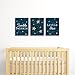 Twinkle Twinkle Little Star - Baby Boy Nursery Wall Art & Kids Room Decor - 7.5” x 10” - Set of 3 Prints