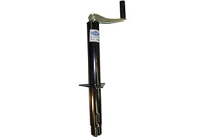 PARTSPRO+PLUS 7950497-TT Black 14" Lift Top Wind A-Frame Trailer Jack - 2,000 lb. Capacity
