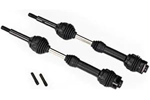 Traxxas 6852R Rear Steel-Spline CV Drive Shafts (Pair) for 1/10 4x4 Slash, Rally, 4x4 Stampede Models