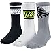 Nike Dri-Fit Fly V4 Crew 3-Pack Multicolor MD (Men's Shoe 6-8, Women's Shoe 6-10)