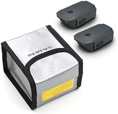 Abaige Fireproof LiPo Battery Bag (115x100x75mm) for Mavic Pro Battery Safety Charging Storage &amp; Travel with Safe Fire and Explosion Resistant Material