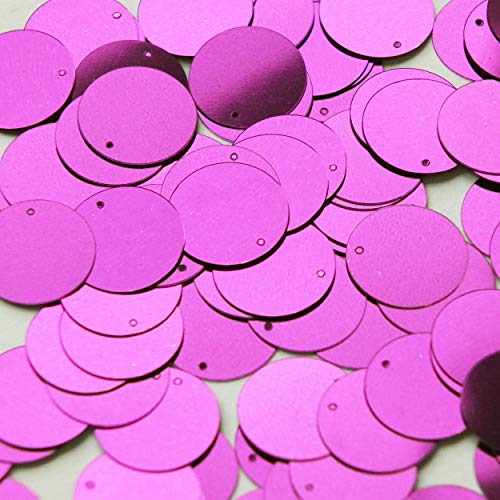 15mm Sequins Top Hole Bright Violet Purple Metallic. Couture Paillettes. Made in USA