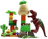 Little Treasures Dinosaur Toys Compatible Building Bricks Play Set (35 Pieces)