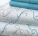 SL Spirit Linen Home EST. 1988 - Queen Sheets, Super Soft Prestige Microfiber Bedding Set, Lightweight Home Decor & Ideal for All Seasons, Queen, Turquoise Medallion