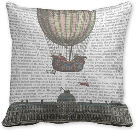 HeroHere Square Throw Pillow Air Ballon Funky 20" Decorative Throws