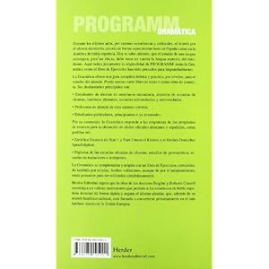 Programm. Gramatica. Aleman para hispanohablantes
