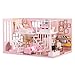 CUTEBEE Dollhouse Miniature with Furniture, Wooden DIY Dollhouse Kit Plus Dust Proof and Music Movement, 1:24 Scale Creative Room Idea (Dream Girl Heart)