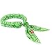 Cooling Scarf Chilling Sports Scarf/Headband/Neck Wrap w/ Crystal Polymer Cooling Technology - [Green]
