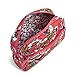 Vera Bradley Women's Signature Cotton Medium Cosmetic Makeup Bag, Coral Floral, One Size