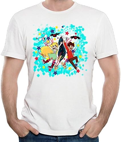 WzLIxcAA Men's Star Vs The Forces of Evil T-Shirts - Funny Tees White