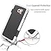 TILL for Galaxy S6 Case, TILL(TM) 3 Color Hybrid Dual Layer Shockproof Case Extra Front Raised Lip Soft TPU & Hard PC Bumper Protective Case Cover for Samsung Galaxy S6 G9200 GS6 (Black/White)