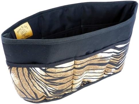 Purse To Go Pockets Plus Purse Organizer, Small-Tiger Stripe on Black