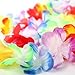 INNOCHEER 40 Pcs Hawaiian Leis, Luau Party Supplies of Elastic Flowers Necklaces, Headbands and Wristbands - Tropical Hawaiian Decorations, Beach Party Decorations, Birthday Party Favors