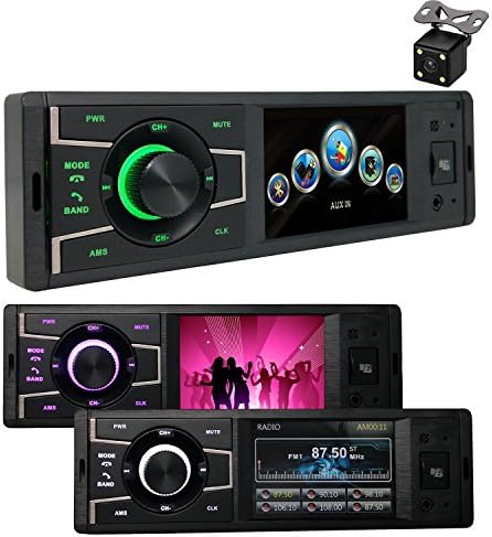 CACA Single DIN Bluetooth In-Dash/Digital Media Car Stereo Receiver/MP5 Player/USB/SD/AUX/FM Receiver Wireless Remote Control