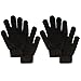Simplicity Men/Women's Warm Knitted Winter Gloves, Pack of 2,Black