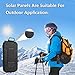 Xnuoyo 10000mAh Solar Charger Waterproof Dual USB Solar Power Bank Portable Charger