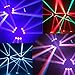 Lixada 9x10W 9LED 16/48 Channel Full Color DMX512 Sound Control Auto Rotating Mini Triangle Spider Lamp Beam Stage Light for Disco KTV Club Party