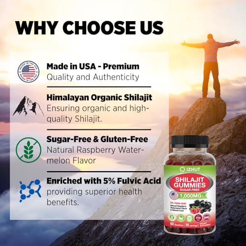 Shilajit Gummies 1000mg for Men and Women