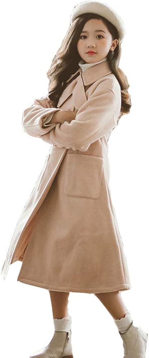 Amazon トレンチコート キッズ ロングコート チェスターコート 女の子 キッズコート レトロ ダブルボタン風 結び フレア 子供 スーツコート ピーク襟 入学式 卒業式 コート ジャケット 通販