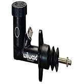 Wilwood Master Cylinder, GS Compact, 0.625 in Bore, 1.25 in Stroke, Integral Reservoir, Aluminum, Black Paint, Kit